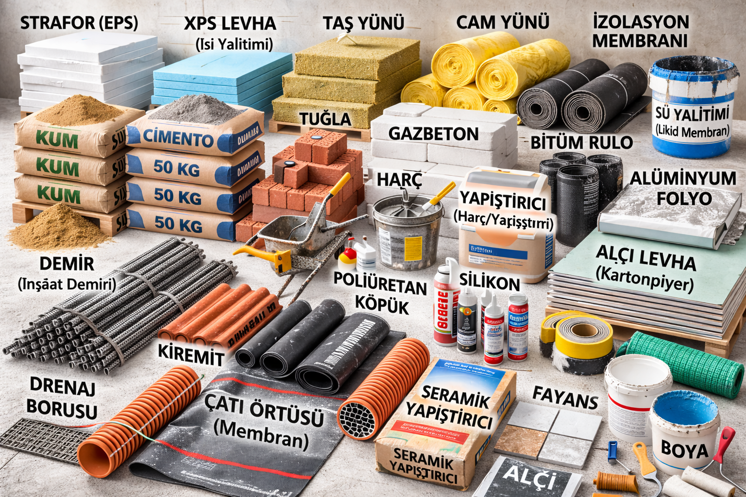 TÜM KABA MALZEMELER